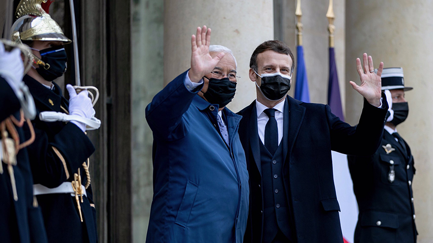 António Costa Emmanuel Macron