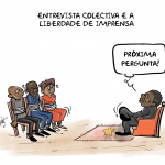 Cartoon: Angola “Entrevista coletiva e a liberdade de imprensa”