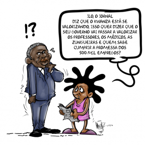 Cartoon: Valorização do kwanza