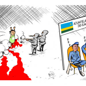 Cartoon: Ruanda pretende continuar a apoiar combate à insurgência