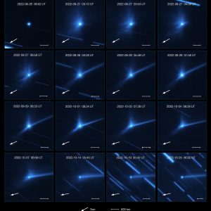 Primeiros resultados dos telescópios do ESO na sequência do impacto da sonda DART num asteroide