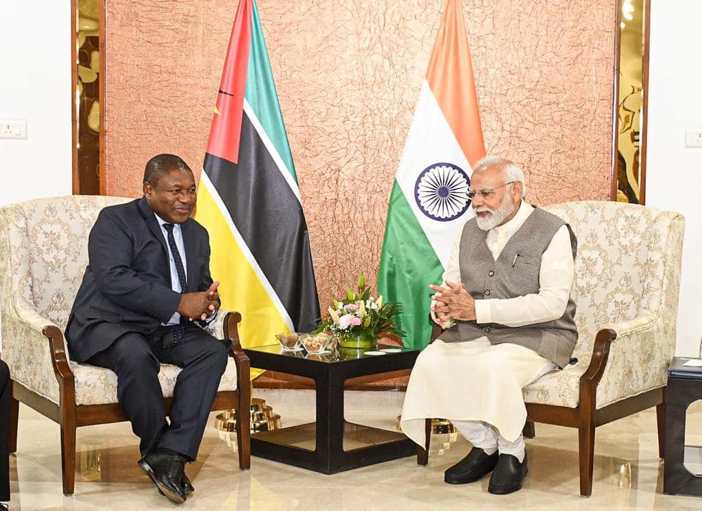 Nyusi Nerendra Modi Moçambique Índia