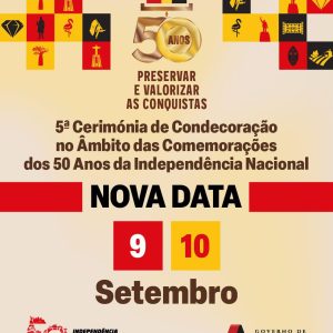 Angola: Quinta Cerimónia de Condecoração reagendada para os dias 9 e 10 de Setembro