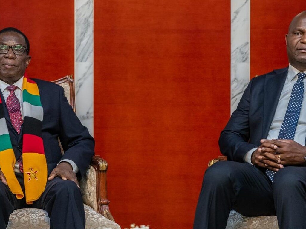 Presidente Chapo Moçambique Presidente Emmerson Mnangagwa Zimbabue